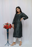 Chanderi silk long top