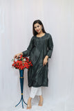 Chanderi silk long top
