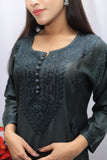 Chanderi silk long top
