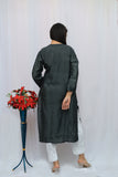 Chanderi silk long top